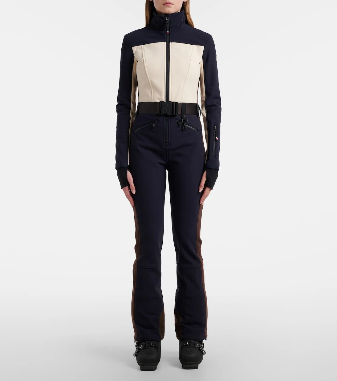 Moncler Grenoble - Logo belted ski suit