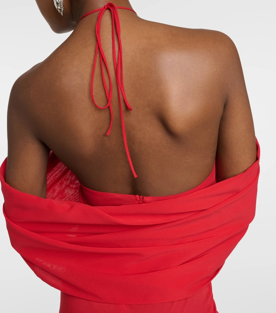 Magda Butrym - Floral-appliqué silk blend gown