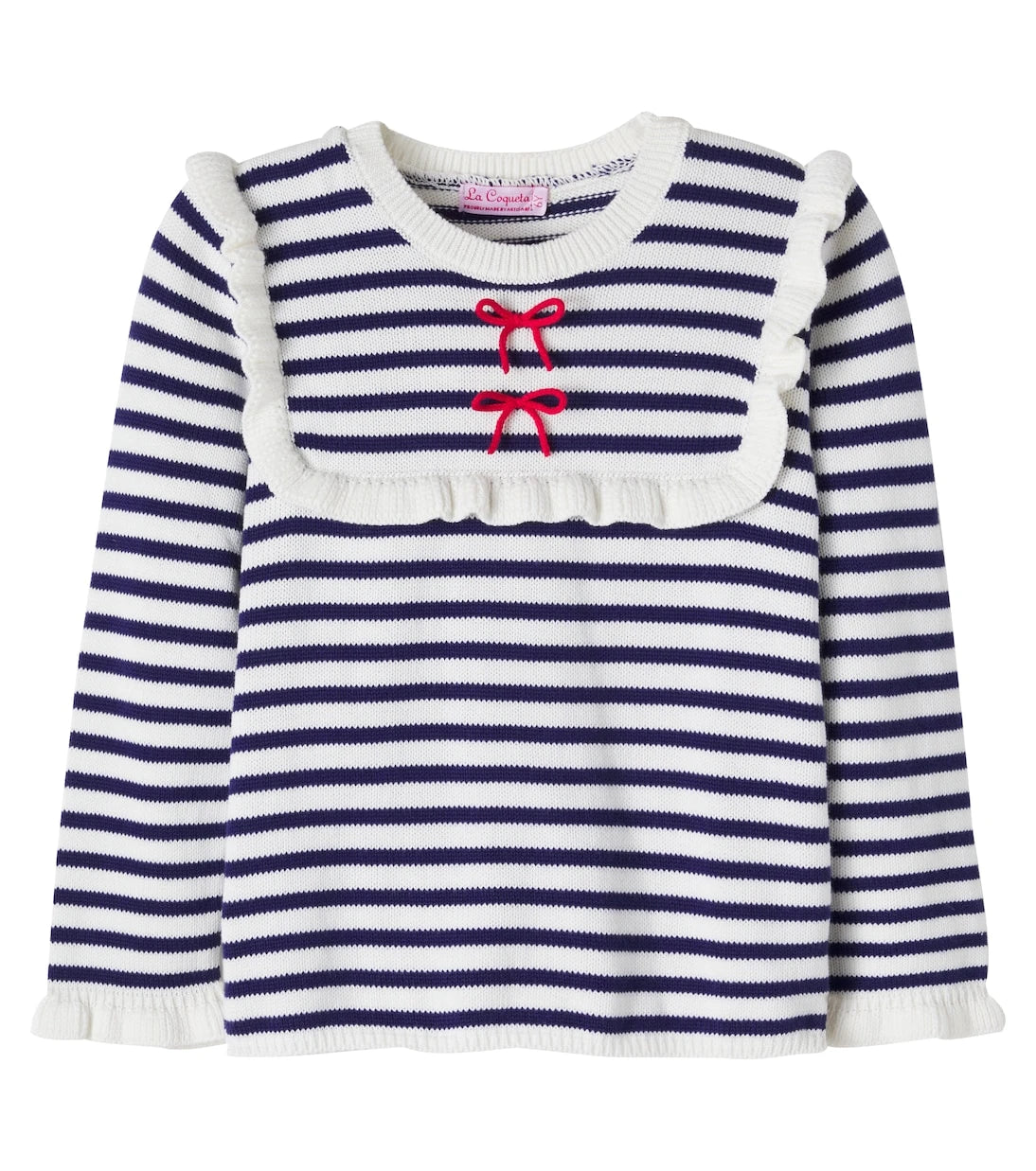 La Coqueta - Candela striped cotton sweater