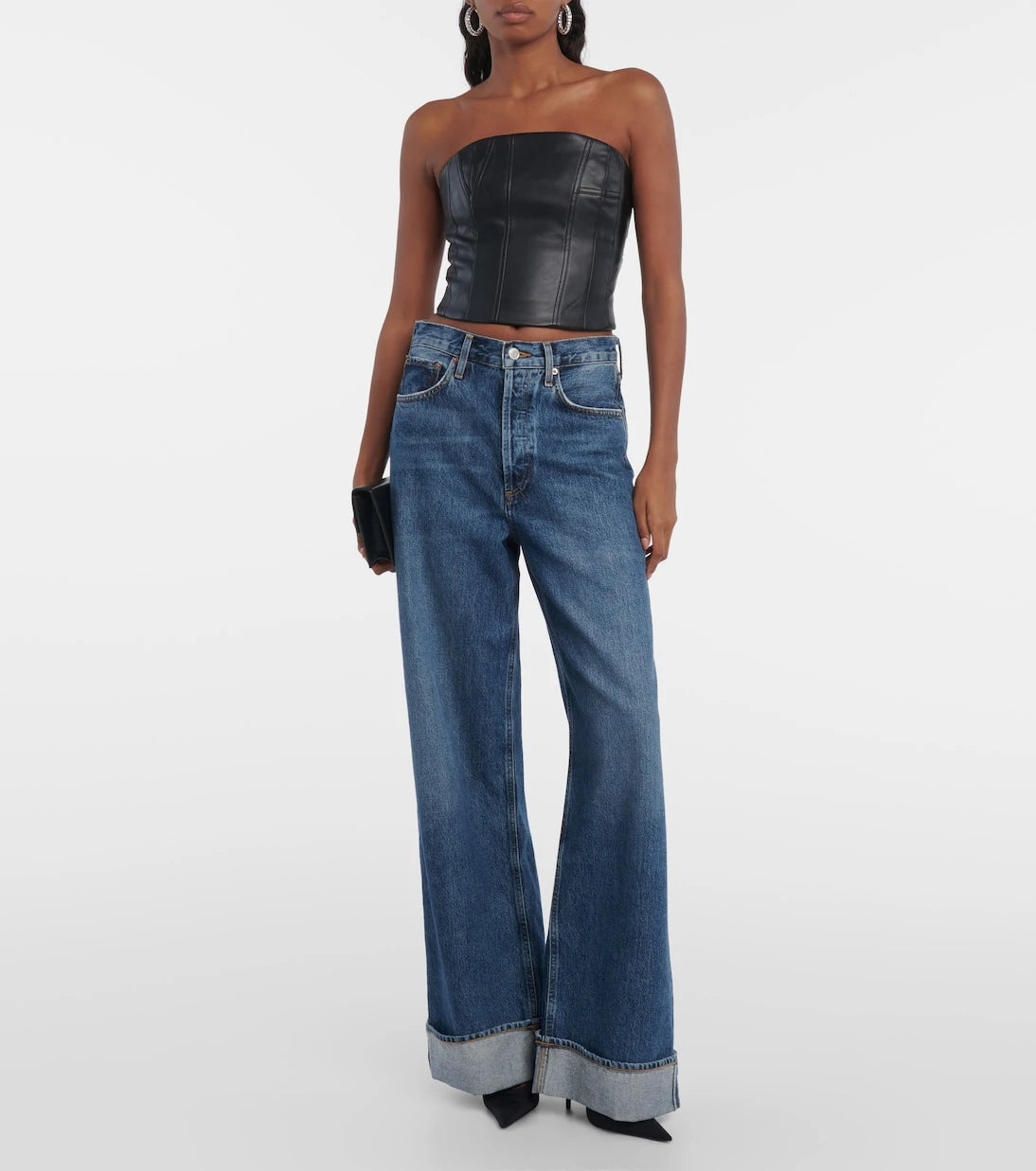 Amiri - Zip-up bustier top