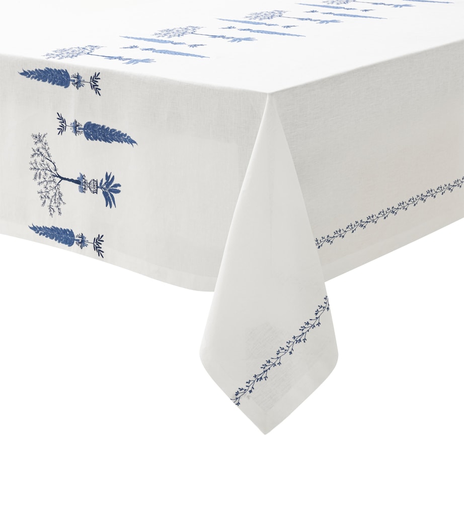 Alexandre Turpault Linen Embroidered Midi Tablecloth (170cm x 250cm)