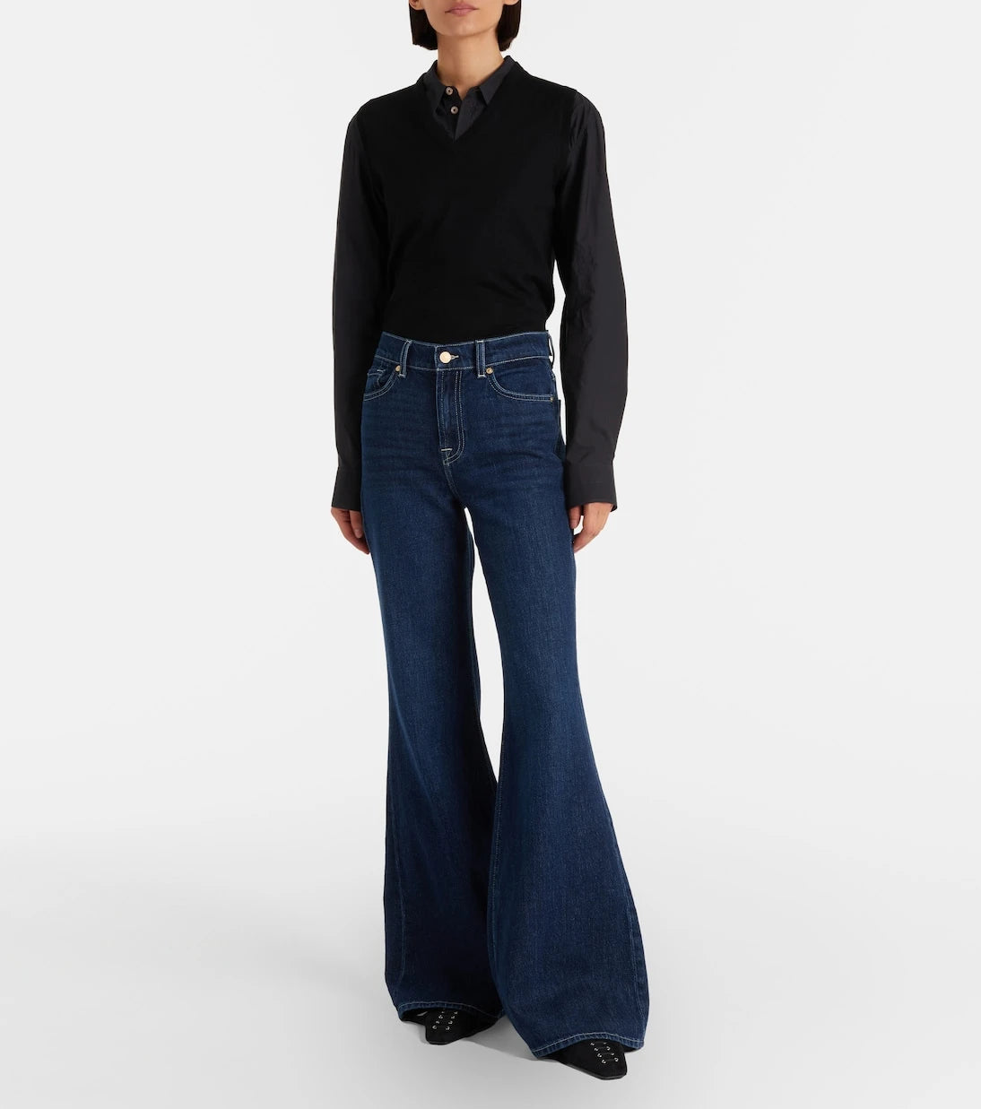 7 For All Mankind - High-waisted flared jeans