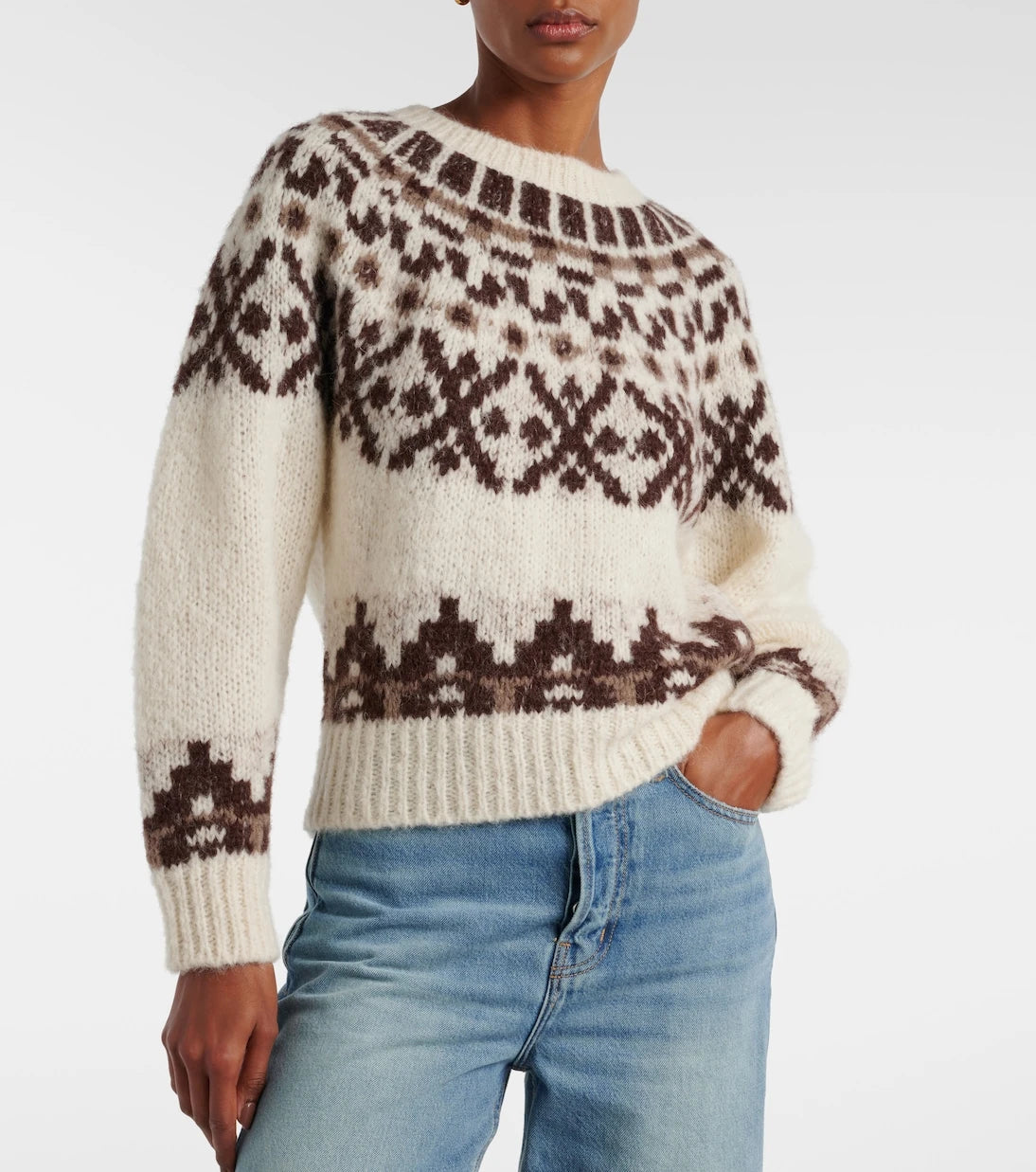 Frame - سترة Fair Isle من مزيج الألبكة