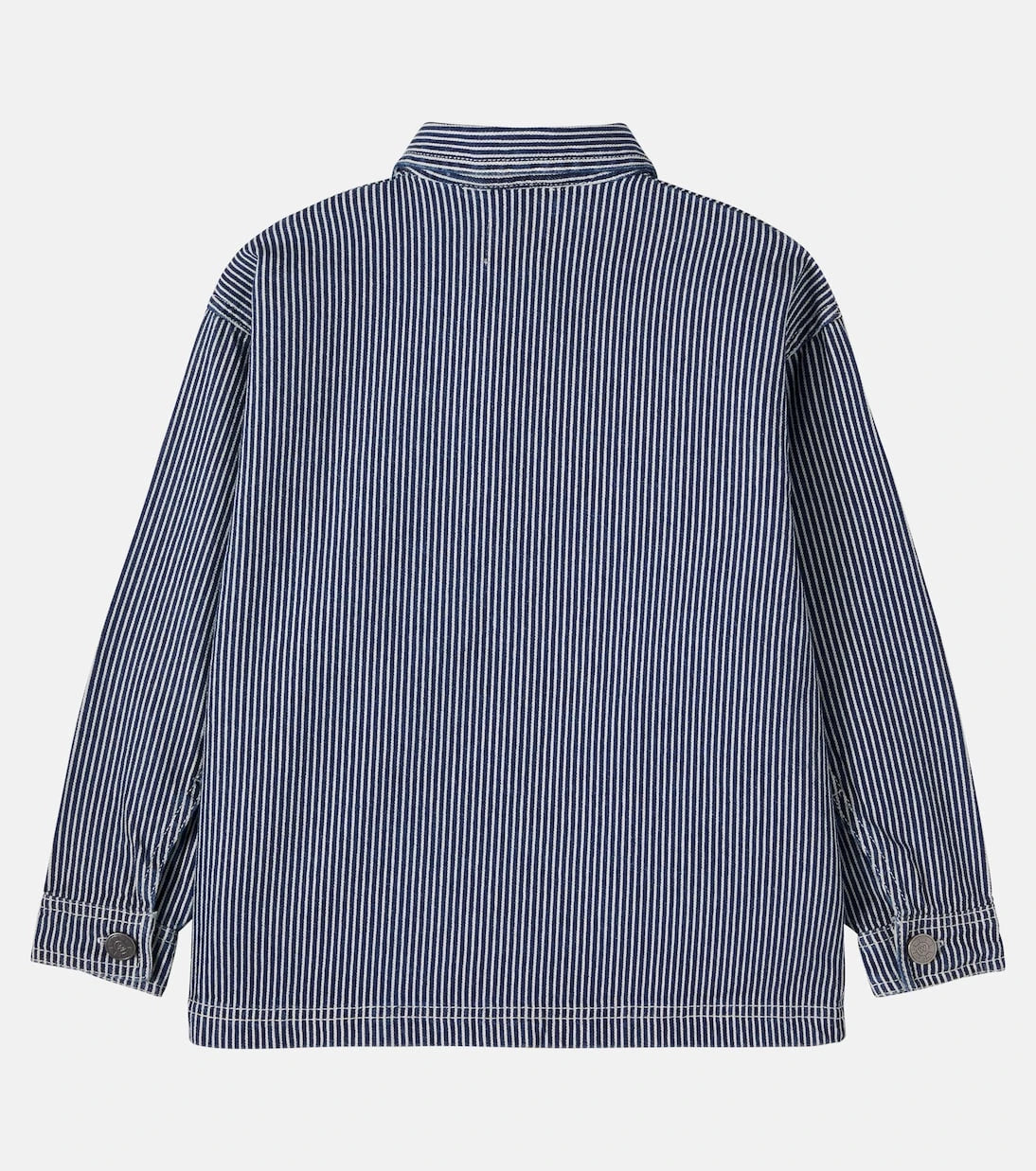 Wheat - Cole striped cotton canvas jacket
