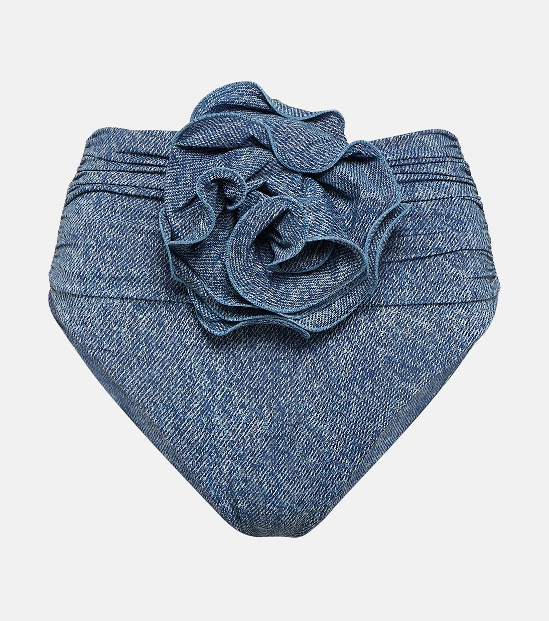 Magda Butrym - Corsage denim-printed bikini bottoms