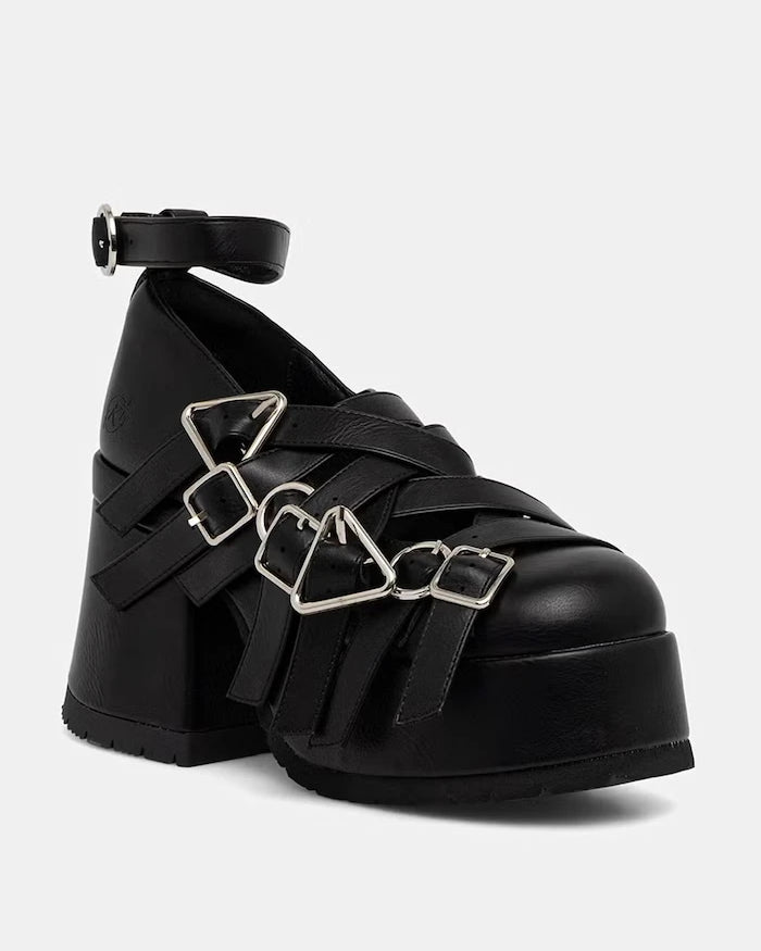 Koi Footwear обувки с дебел ток Avalon Strappy Heeled Shoes