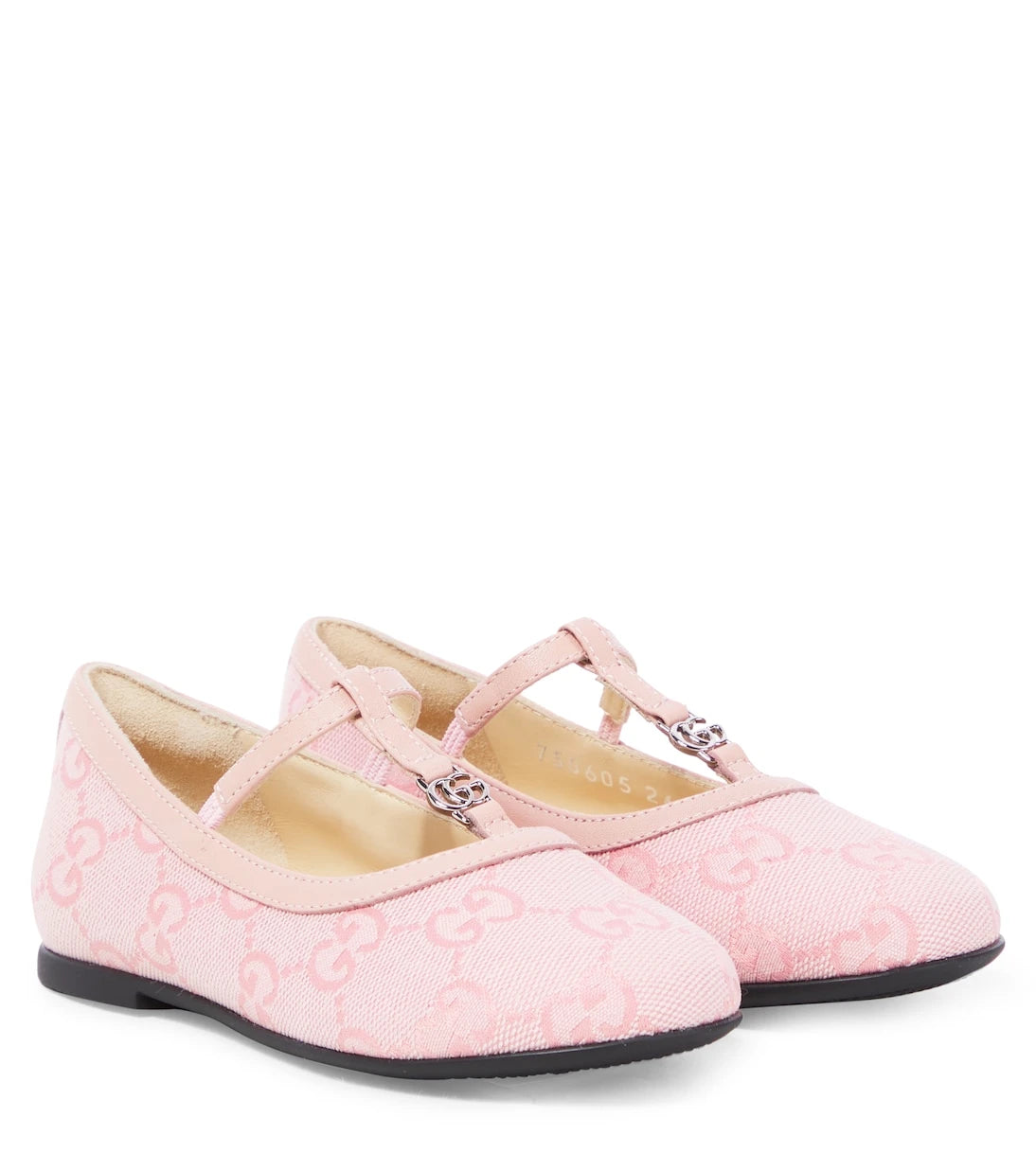 Gucci Kids - حذاء باليه GG Canvas