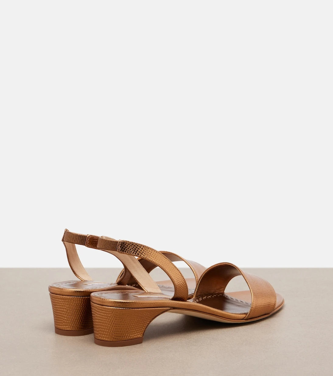 Manolo Blahnik - Patopia leather slingback sandals