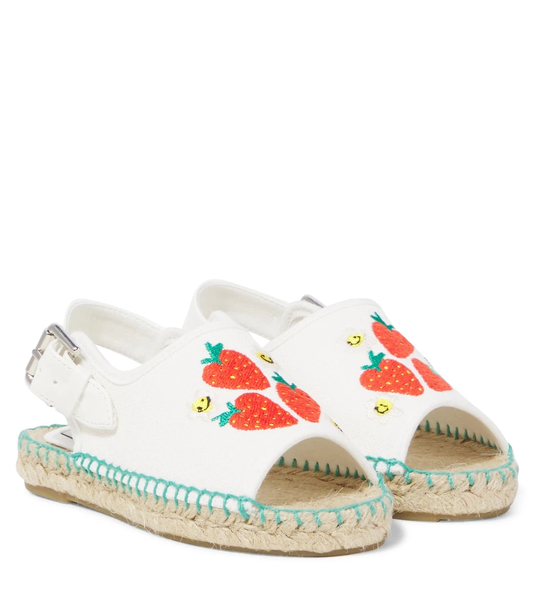 Stella McCartney Kids - Embroidered canvas espadrilles