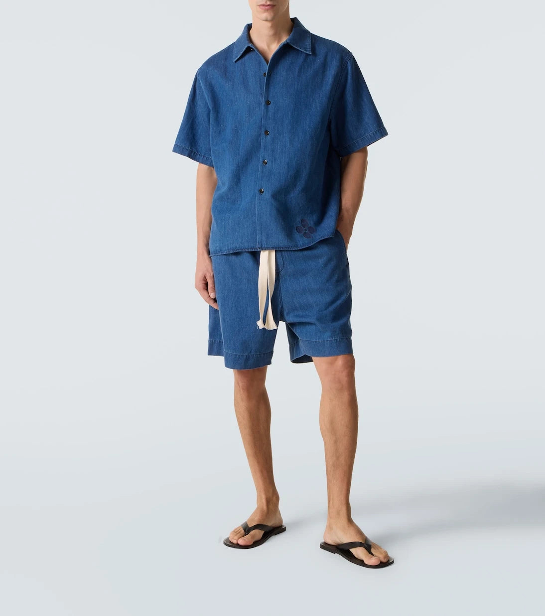 Commas - Denim Bermuda shorts