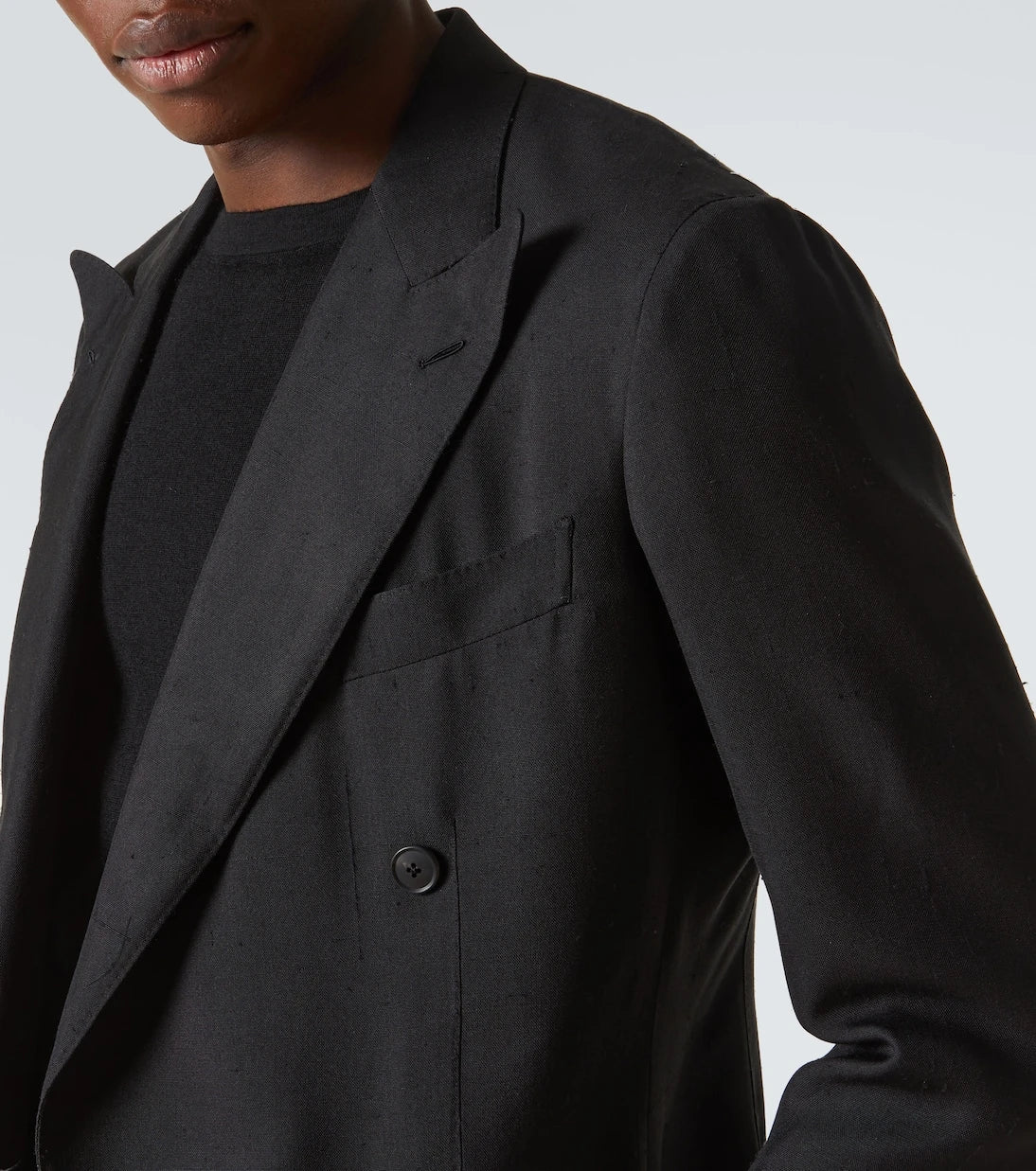 Saman Amel - Double-breasted silk blazer