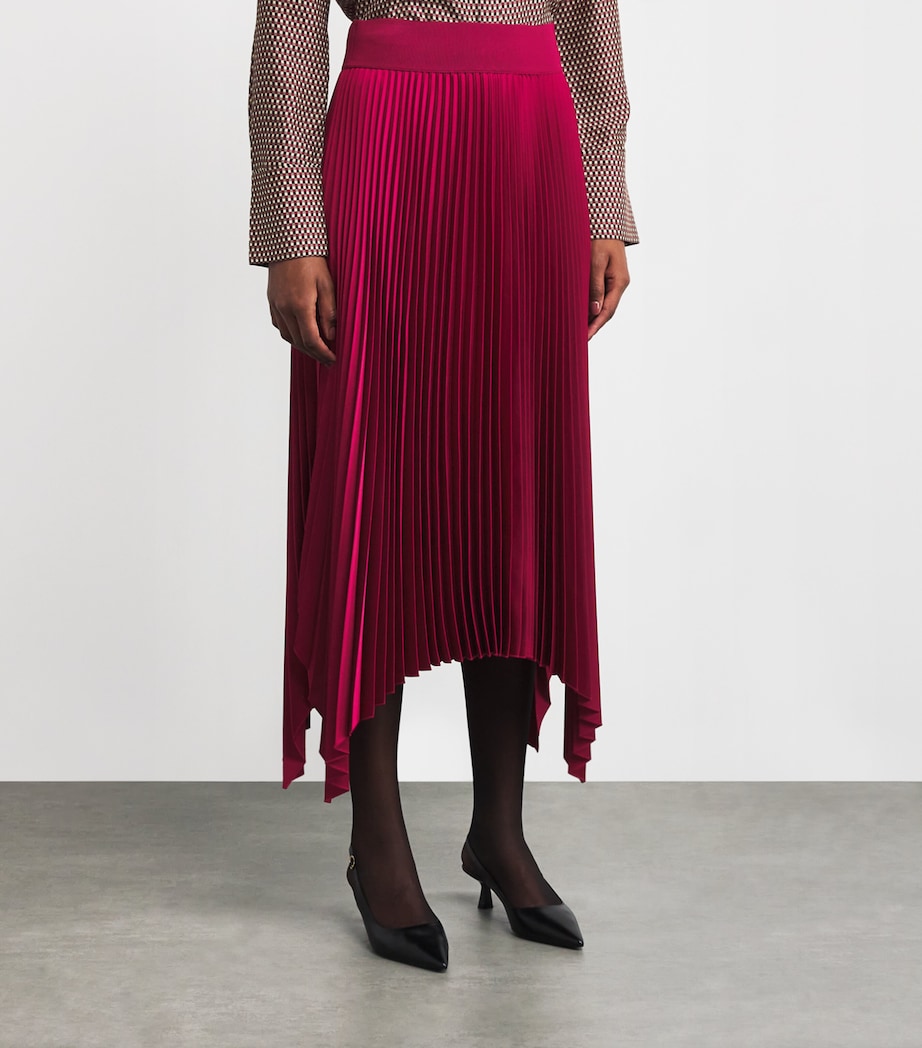 Joseph Ade Knit Weave Plissé Skirt