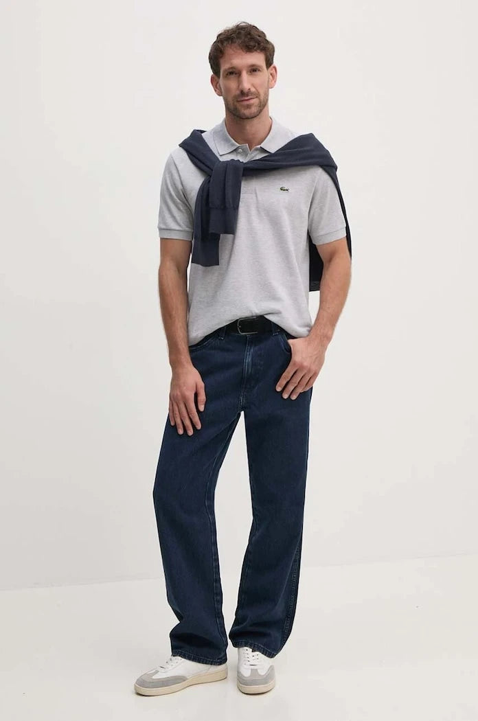 Памучна тениска с яка Lacoste