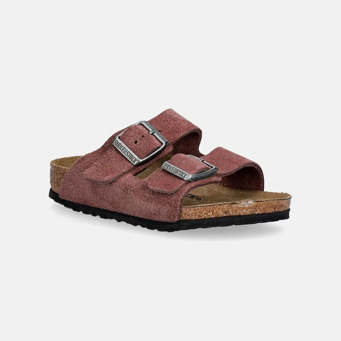 Birkenstock чехли за деца от велур Arizona