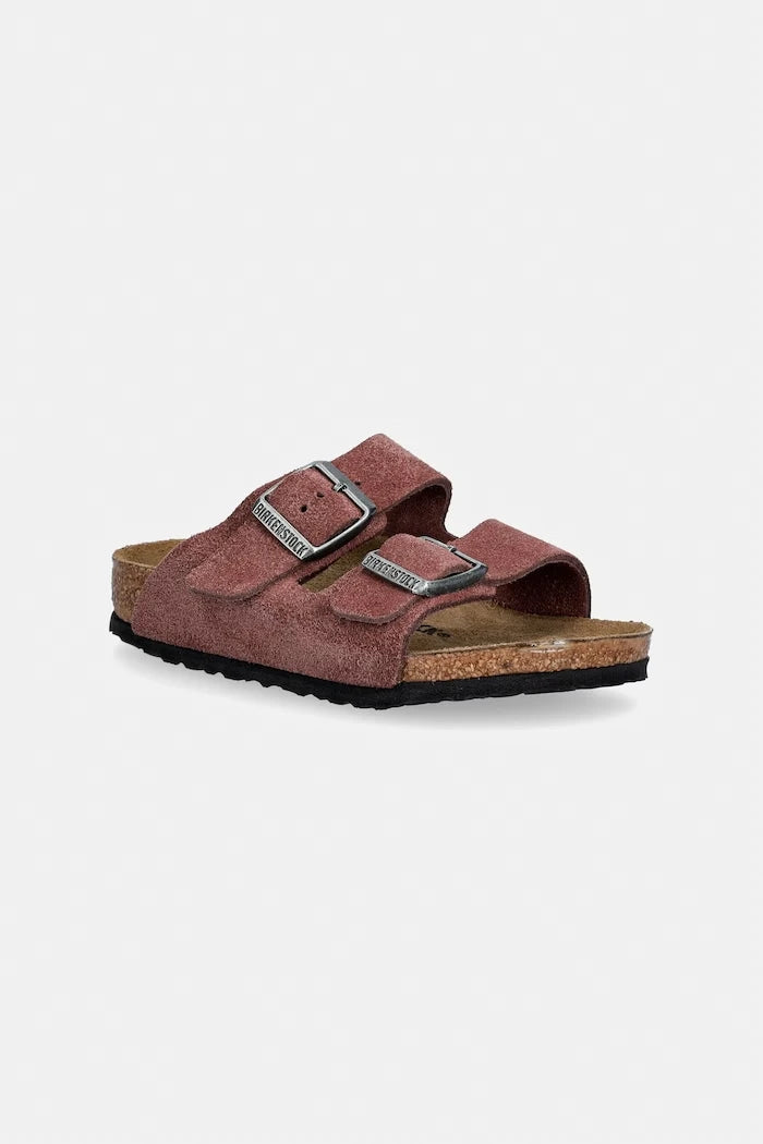 Birkenstock чехли за деца от велур Arizona