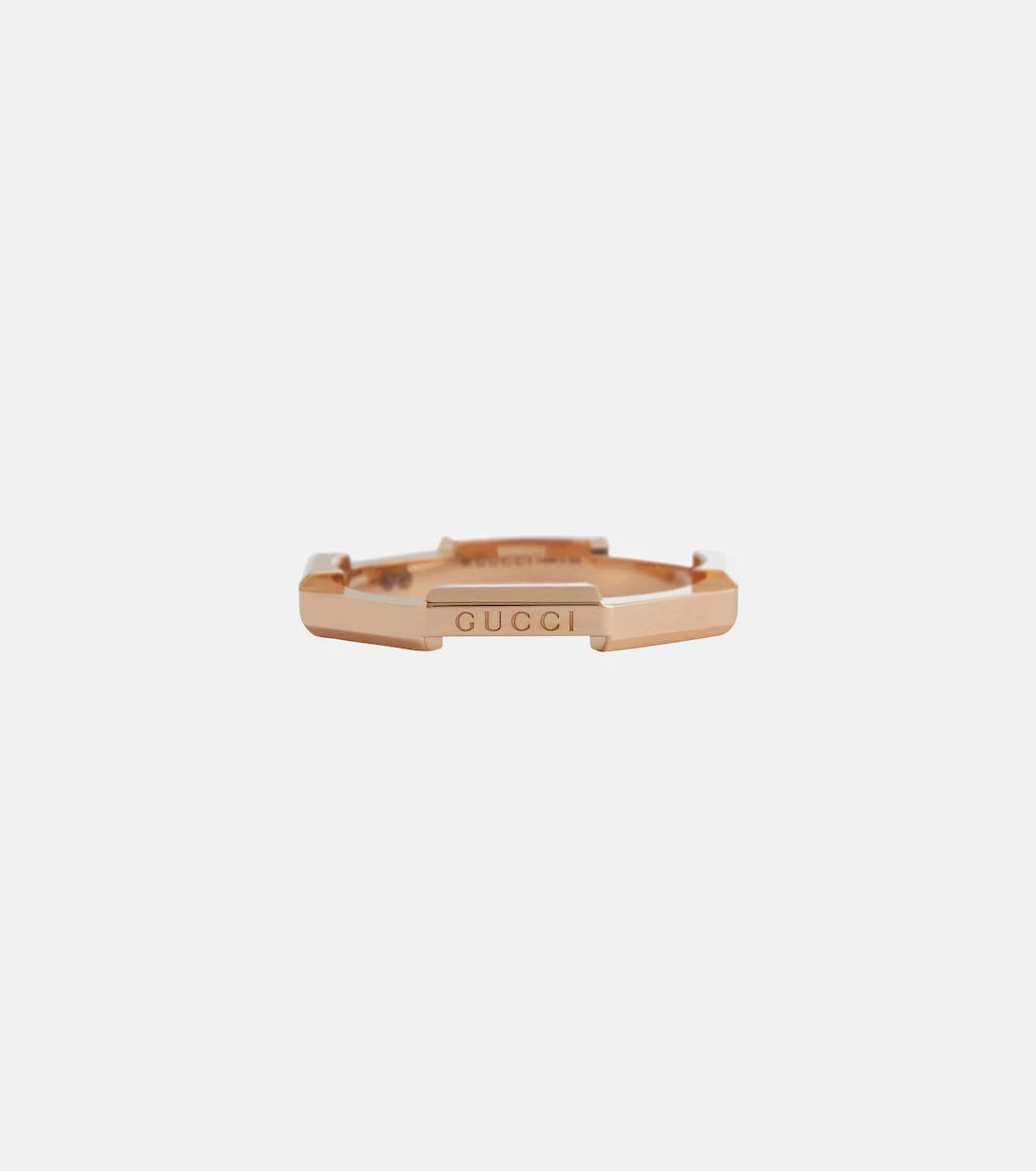 Gucci - Link to Love 18kt rose gold ring