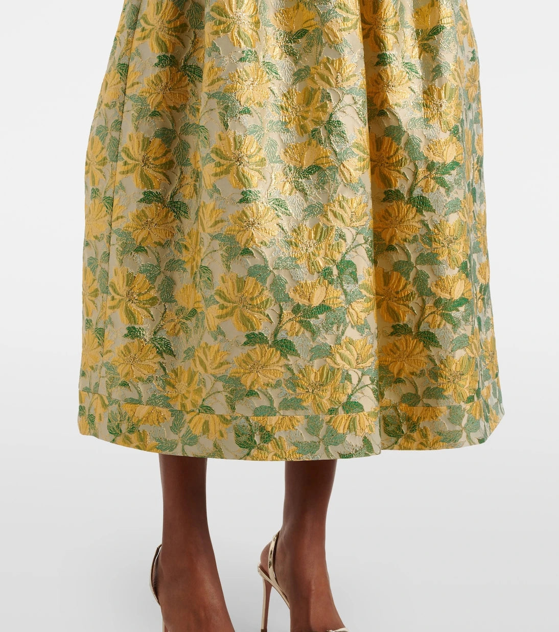 Markarian - Floral lamé jacquard gown