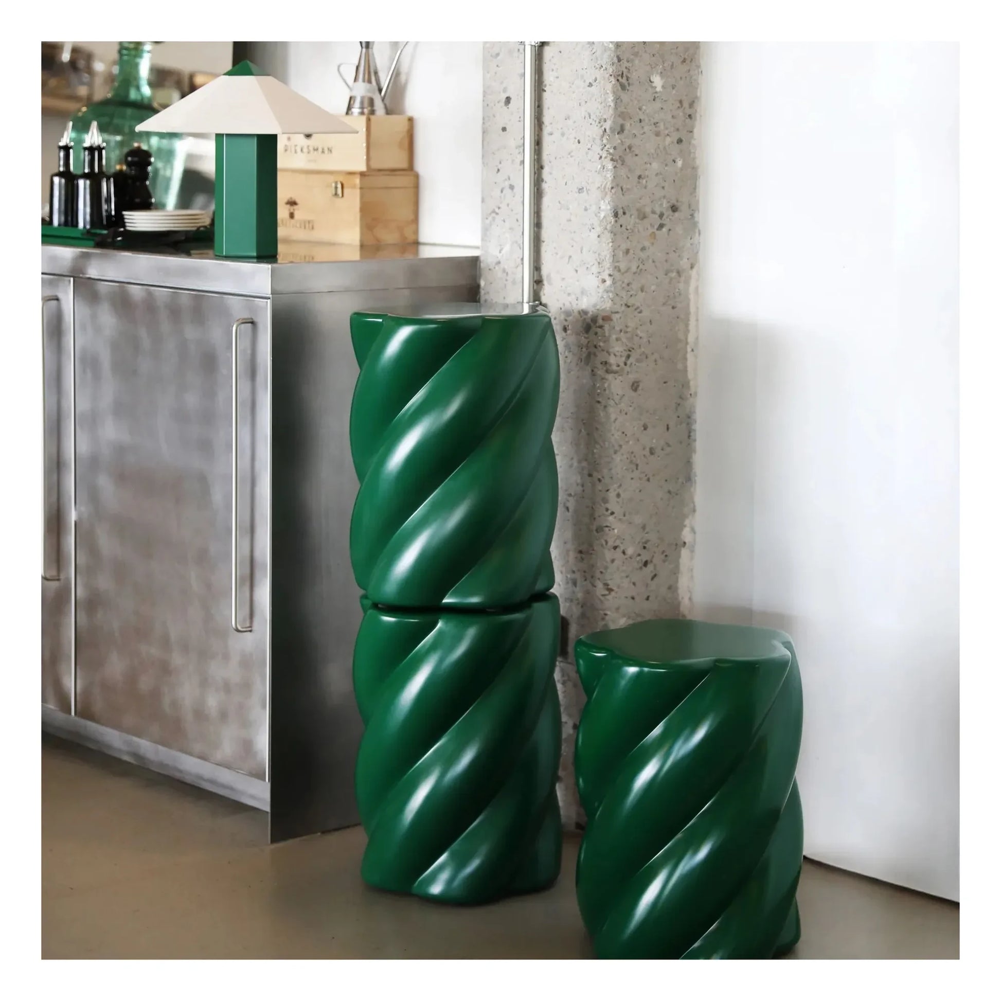 &Klevering - Marshmallow Stool | Green