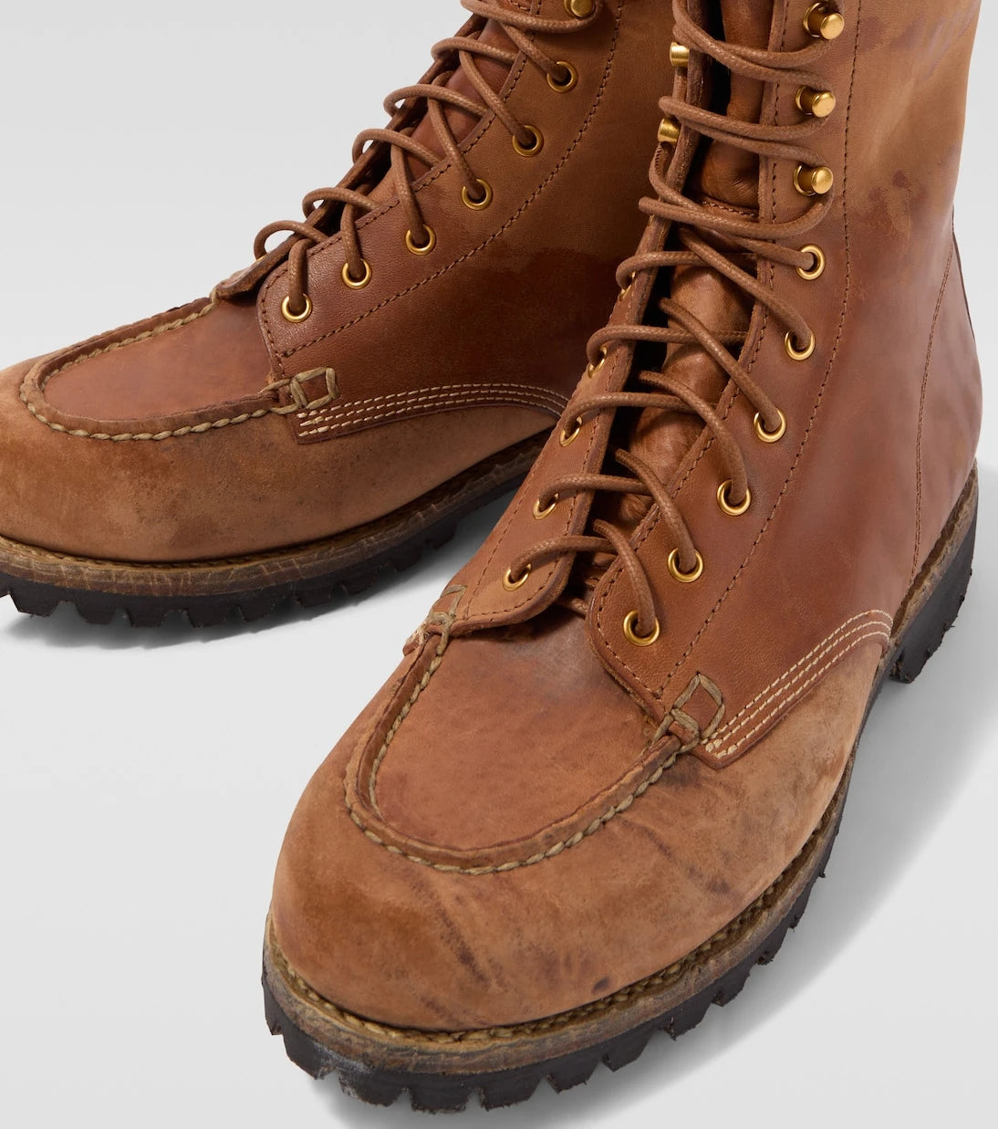 Visvim - Scout Moc leather lace-up boots