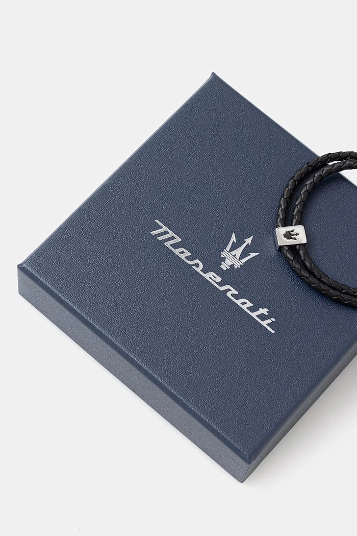 MASERATI гривна мъжка от кожа