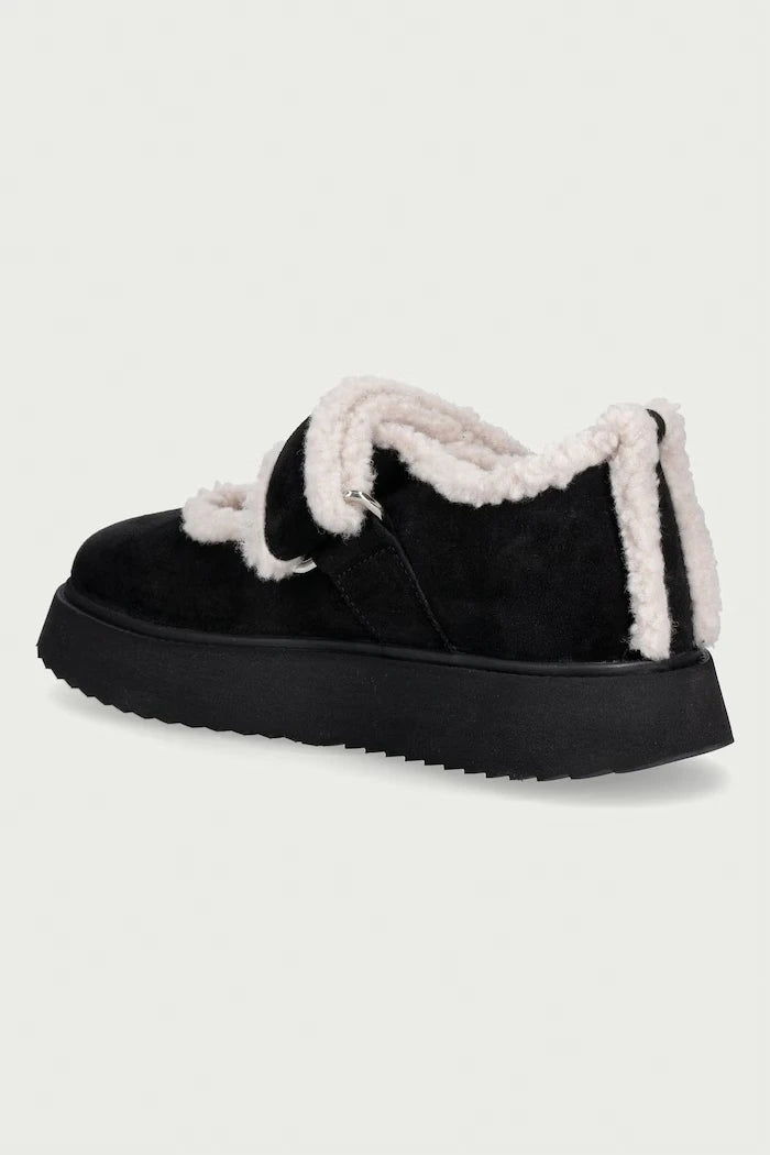 Inuikii süet Shearling M.J. balerinler