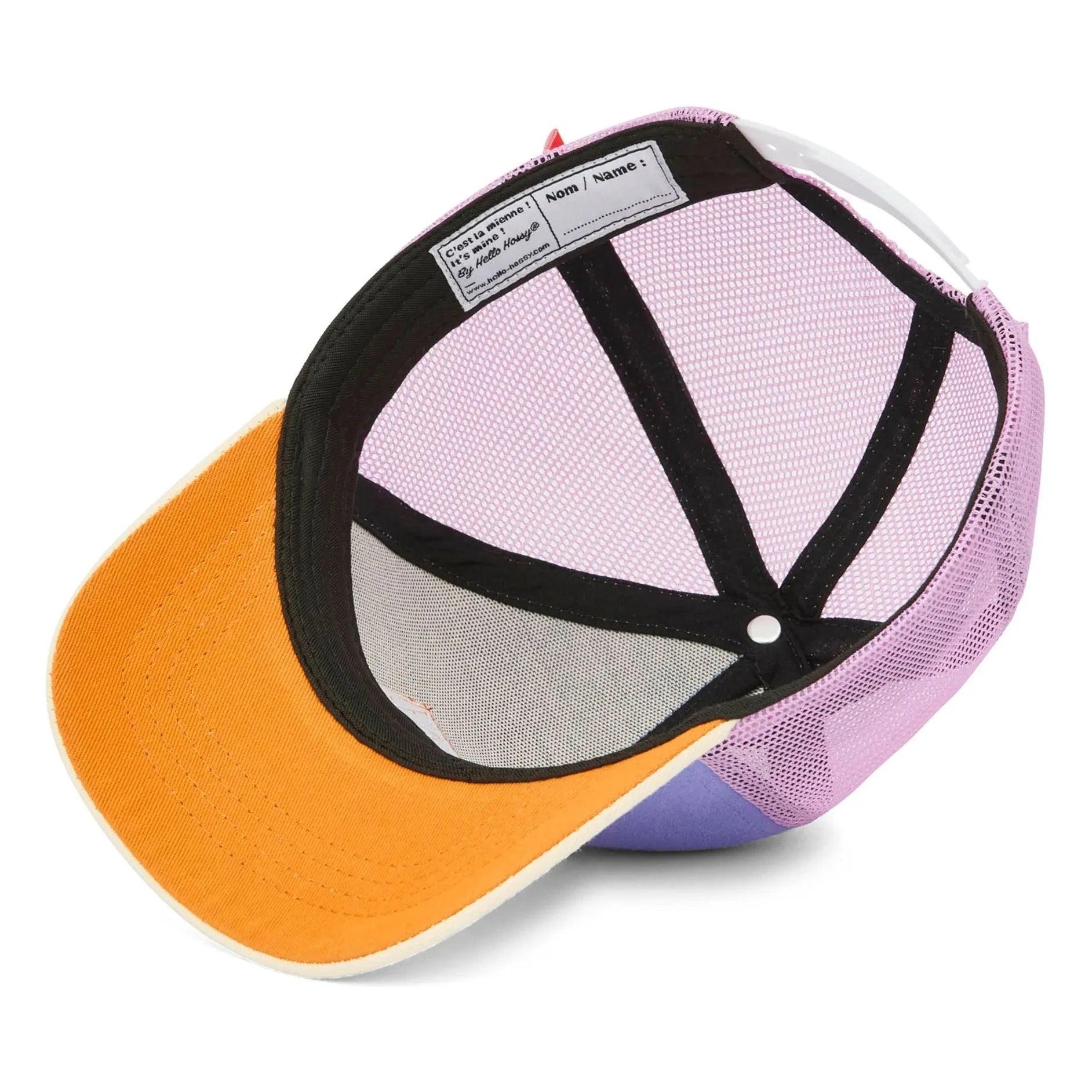 Hello Hossy - Trucker Mini Organic Cotton Curved Visor Cap | Purple