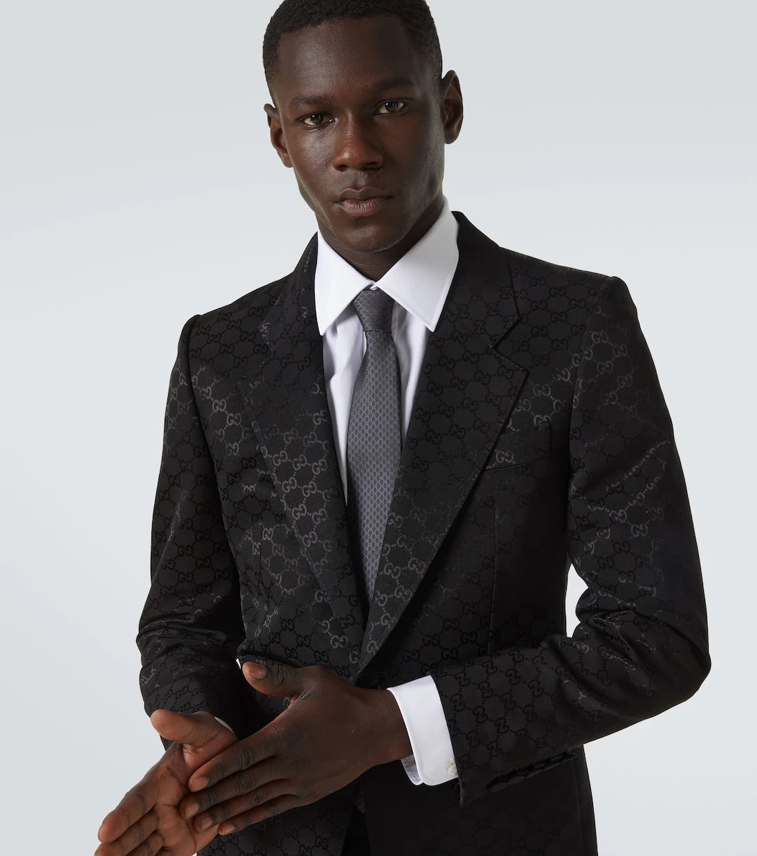 Gucci - GG silk jacquard tie