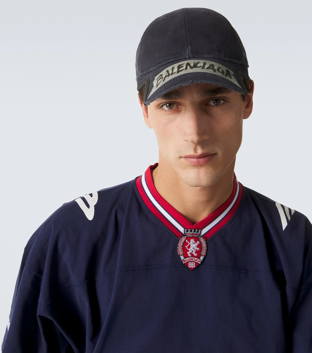 Balenciaga - Masking Tape cotton drill baseball cap