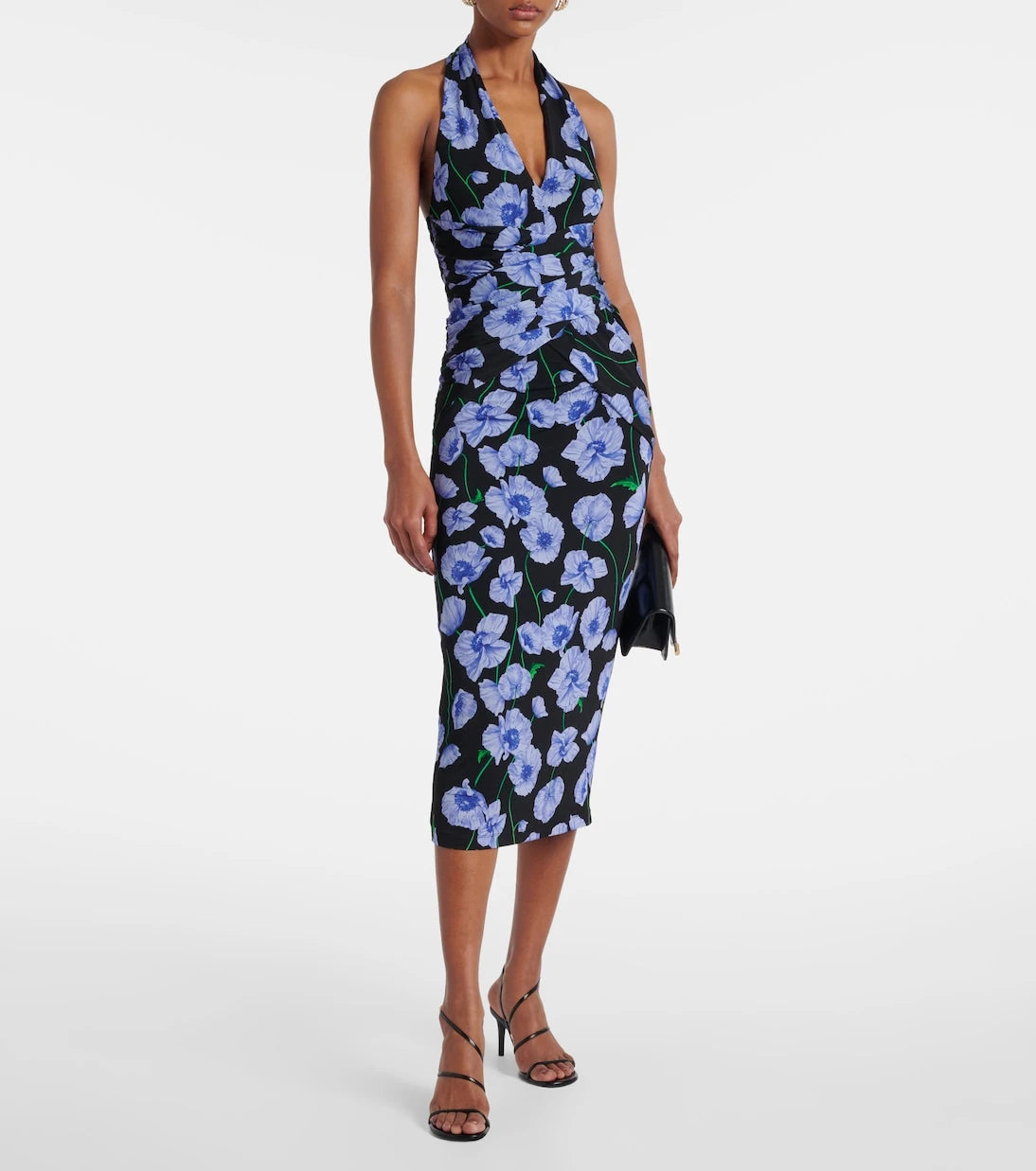 Carolina Herrera - Floral gathered midi dress