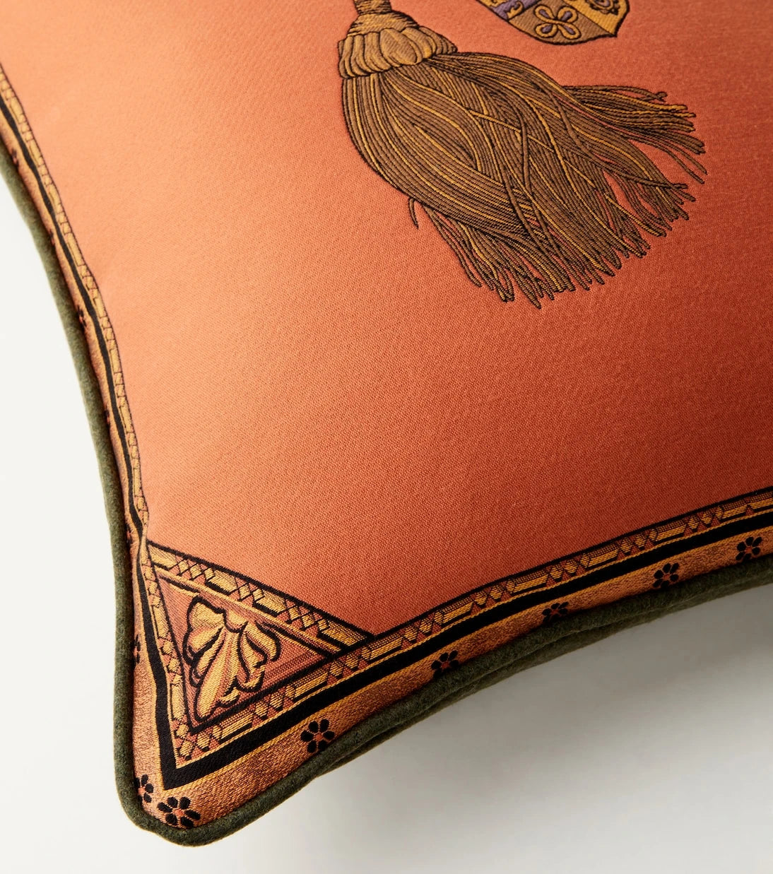 Etro - Herald embroidered cotton-blend cushion