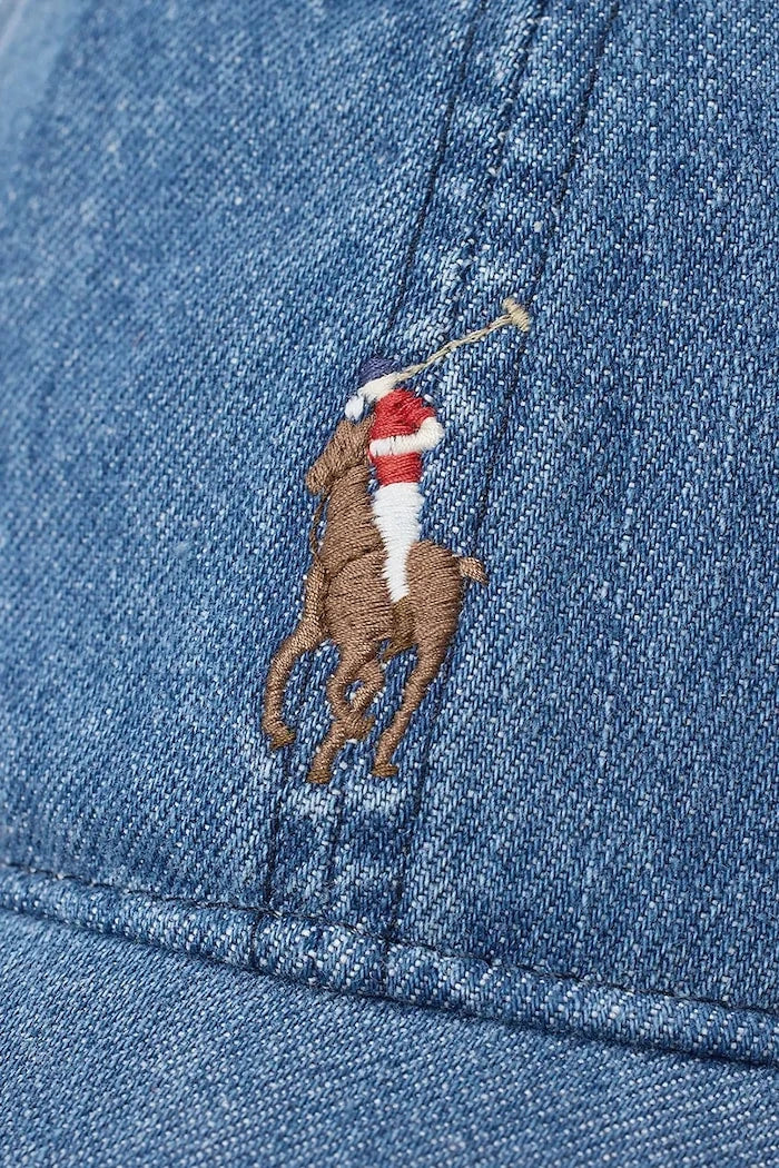 Памучна шапка с козирка Polo Ralph Lauren