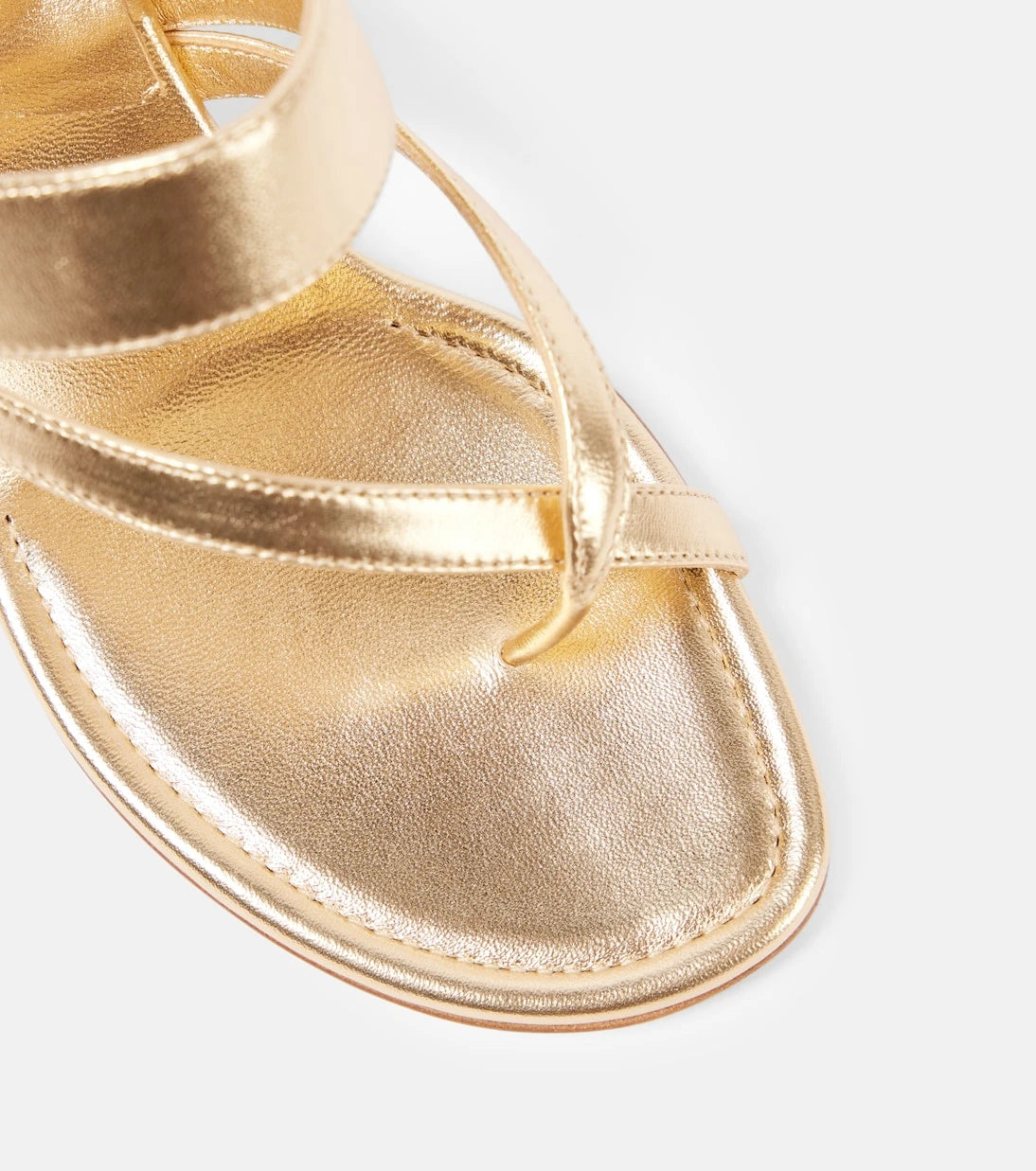 Manolo Blahnik - Susa 50 metallic leather mules