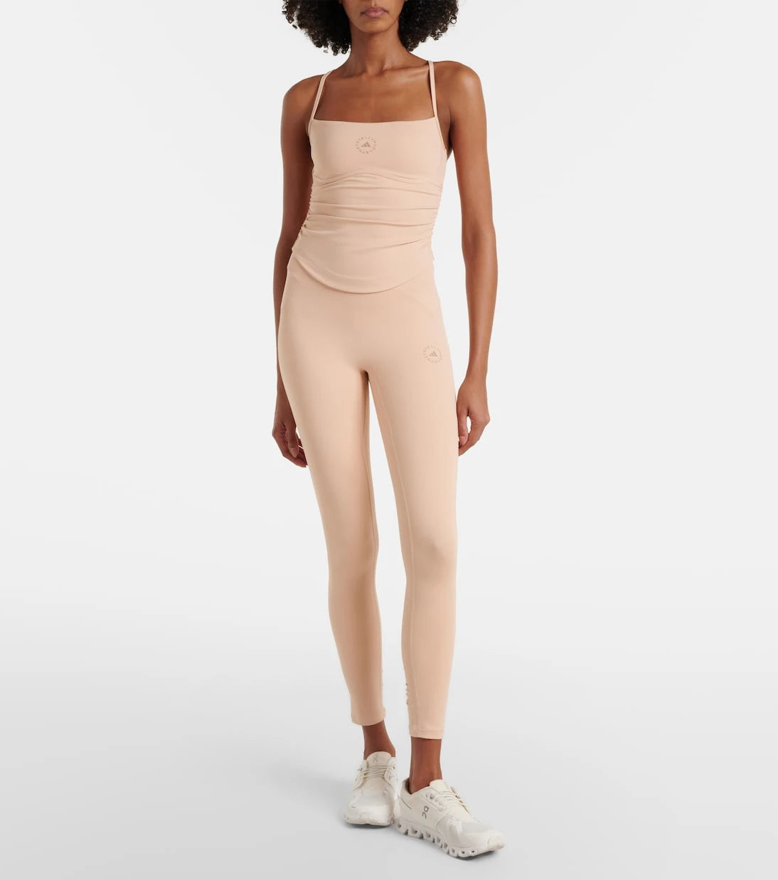 Adidas by Stella McCartney - Ruched high-rise leggings