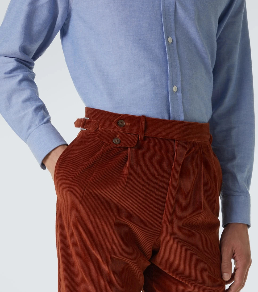 Dunhill - Cotton and silk corduroy pants