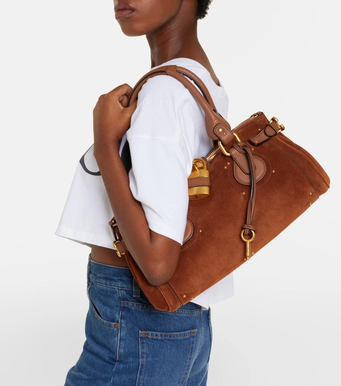 Chloé - Paddington suede shoulder bag