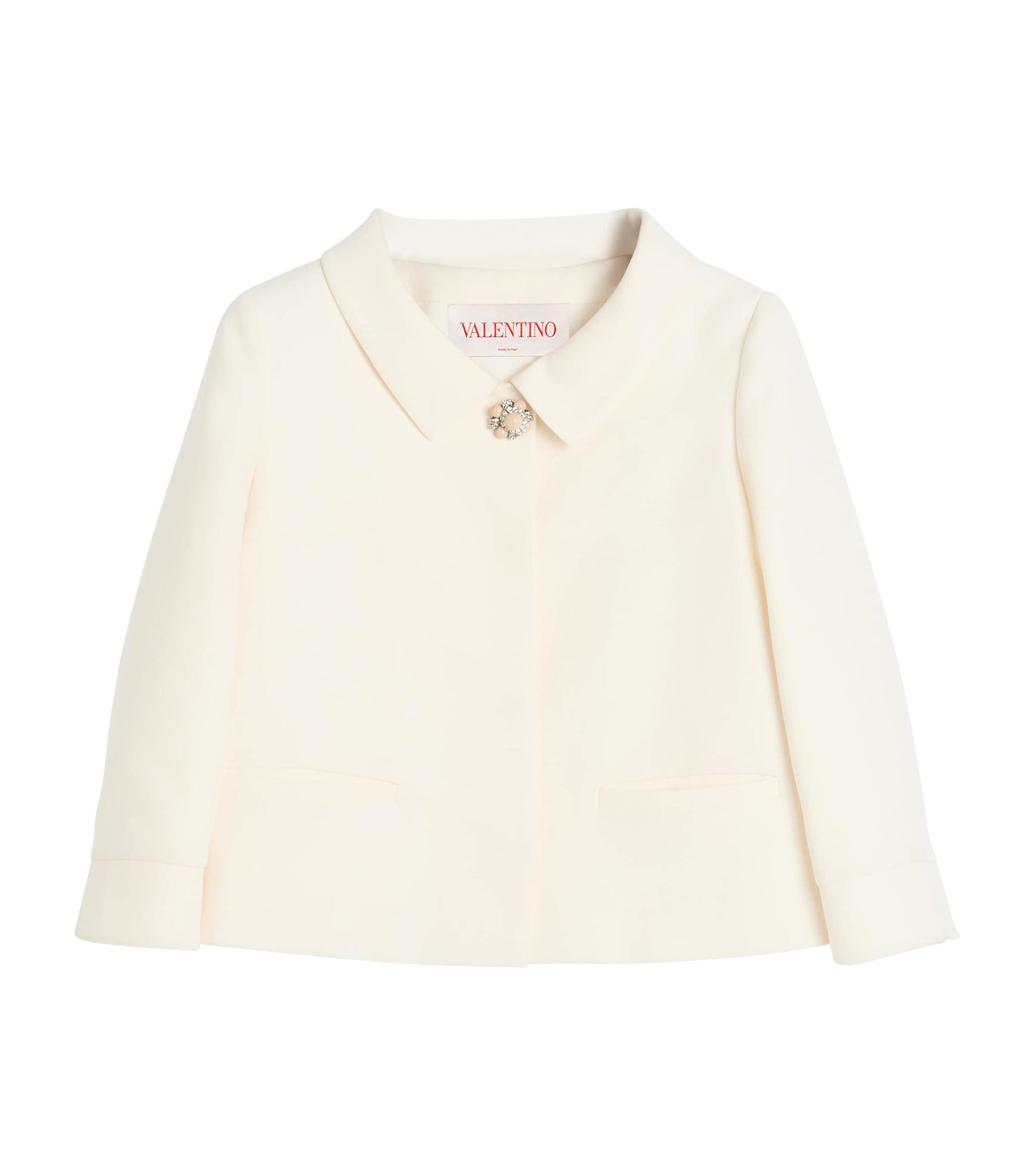 Valentino Ivory Wool-Silk Coat