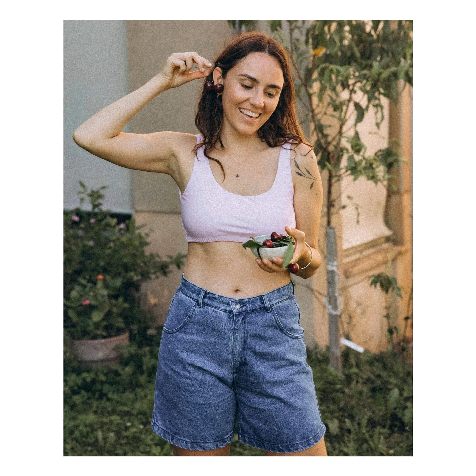 Matona - Plain organic cotton bra | Mauve