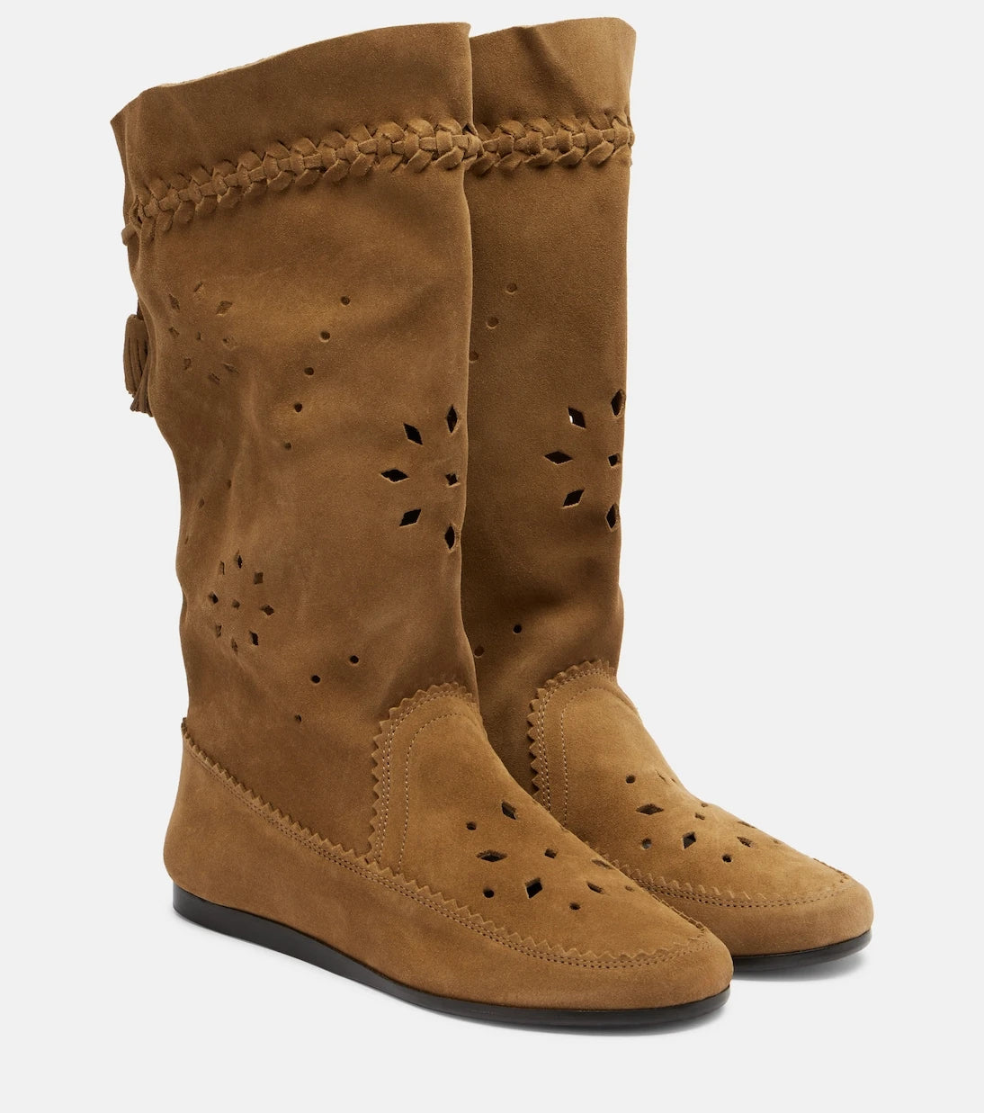 Isabel Marant - Welky laser-cut suede mid-calf boots