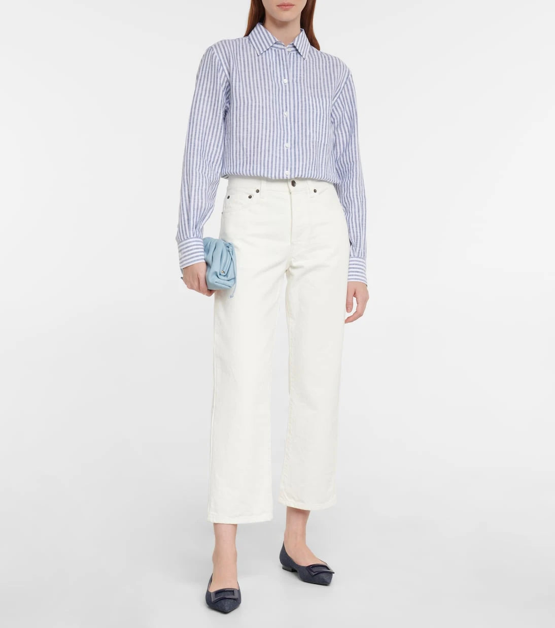 Roger Vivier - Gommettine Ball denim ballet flats