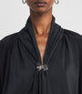 Max Mara Black Silk Leonida Blouse