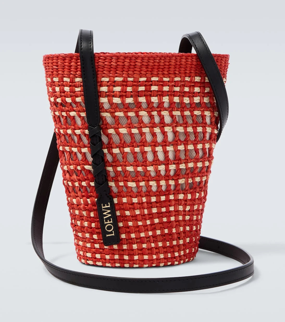 Loewe - حقيبة كتف باولا أيبزا بحواف جلدية