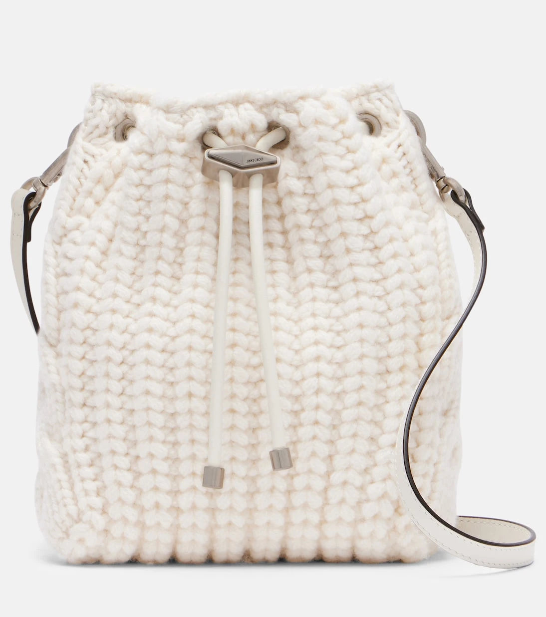 Jimmy Choo - Cinch Mini burgu örgü omuz çantası