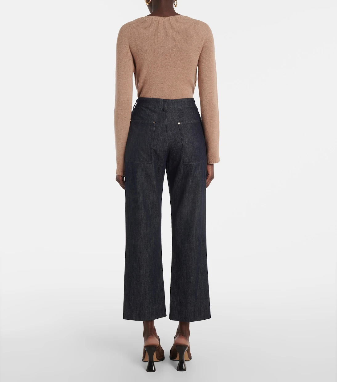 جينز مستقيم Terra بخصر مرتفع من 'S Max Mara