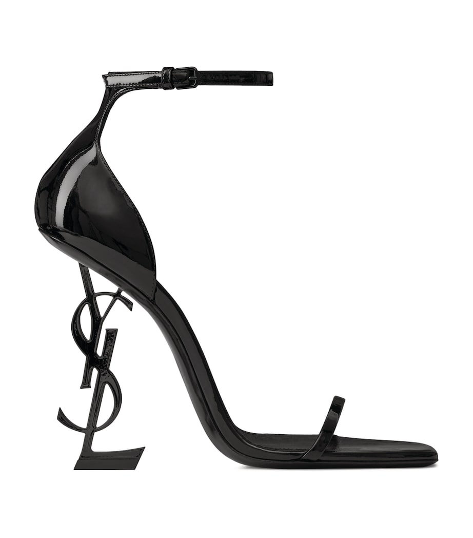 Saint Laurent Black Leather Opyum Sandals 110