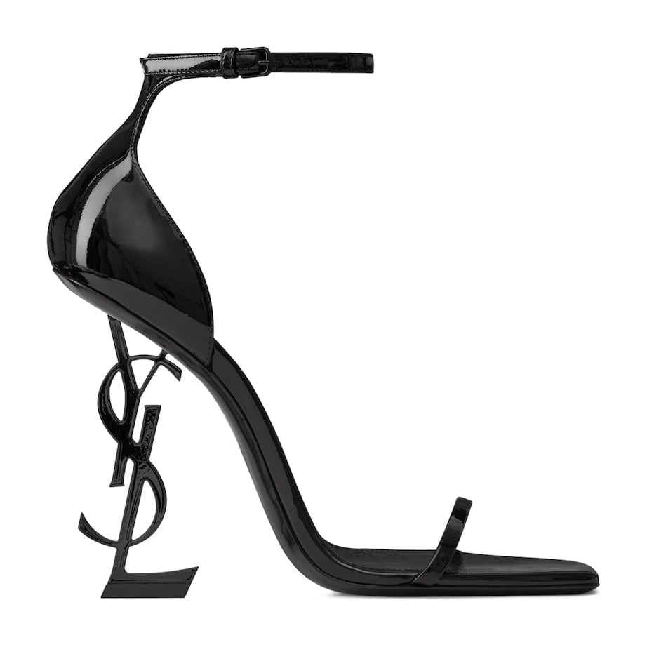 Saint Laurent Black Leather Opyum Sandals 110