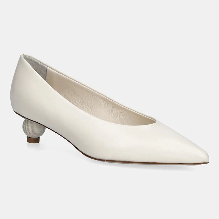 Кожени обувки с дебел ток Weekend Max Mara Wkabacini
