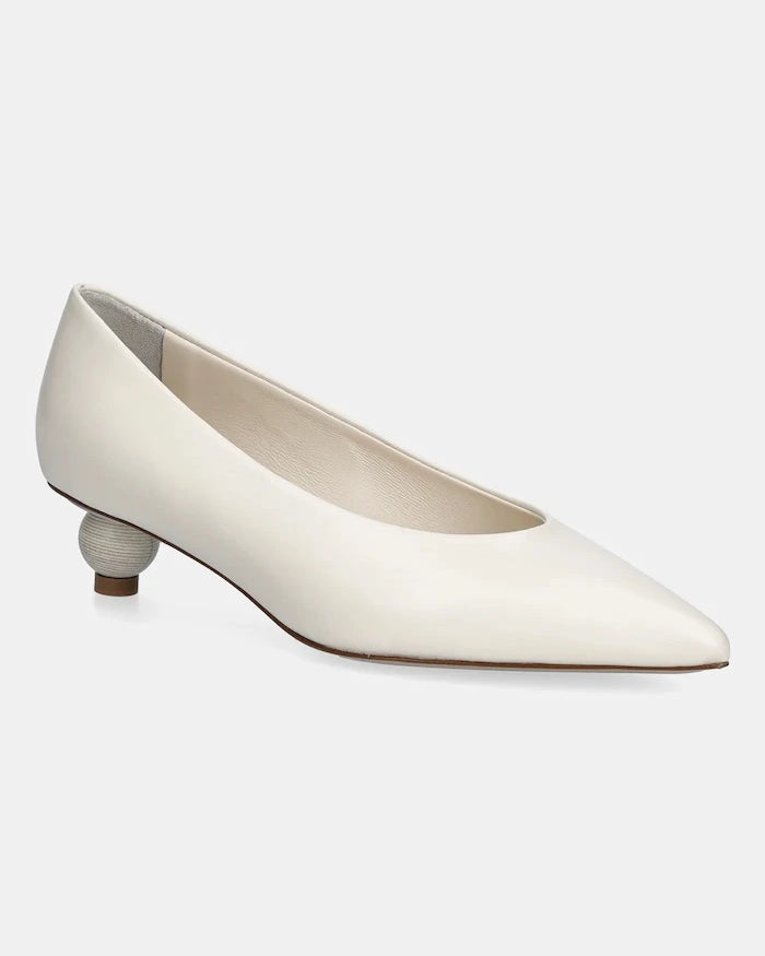 Кожени обувки с дебел ток Weekend Max Mara Wkabacini