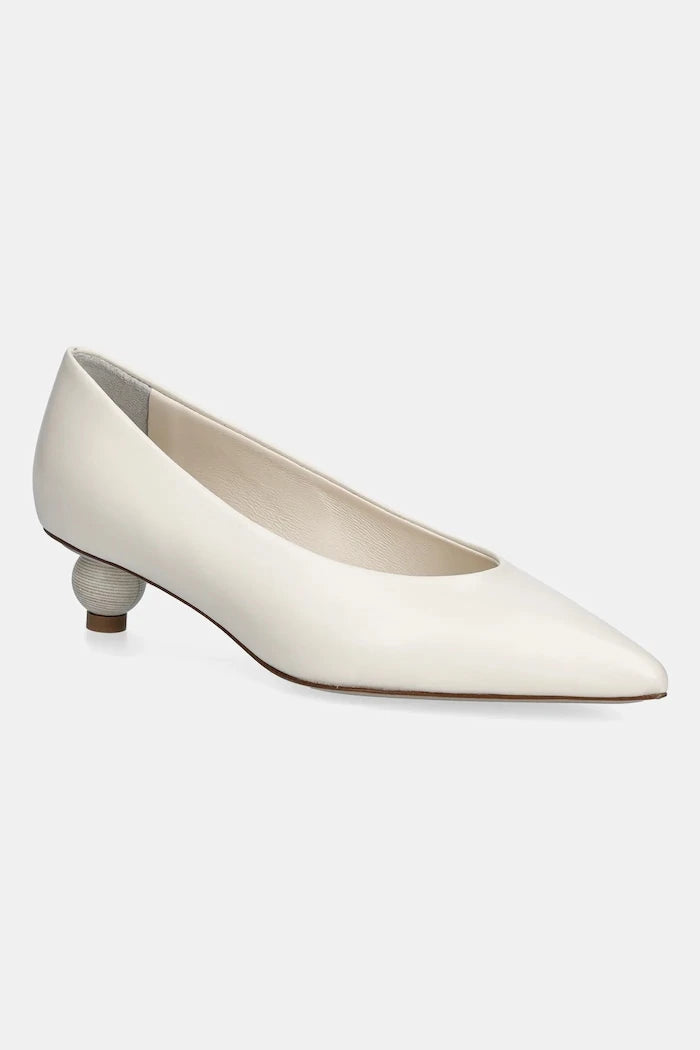 Кожени обувки с дебел ток Weekend Max Mara Wkabacini