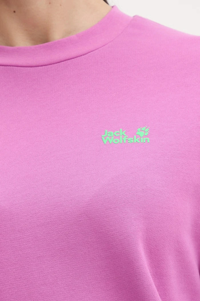Jack Wolfskin Kadın Pamuklu Sweatshirt Celebrate The Paw