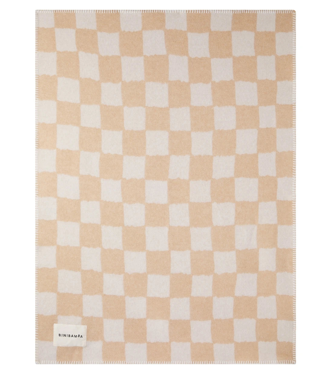 Binibamba - Baby checked wool blanket